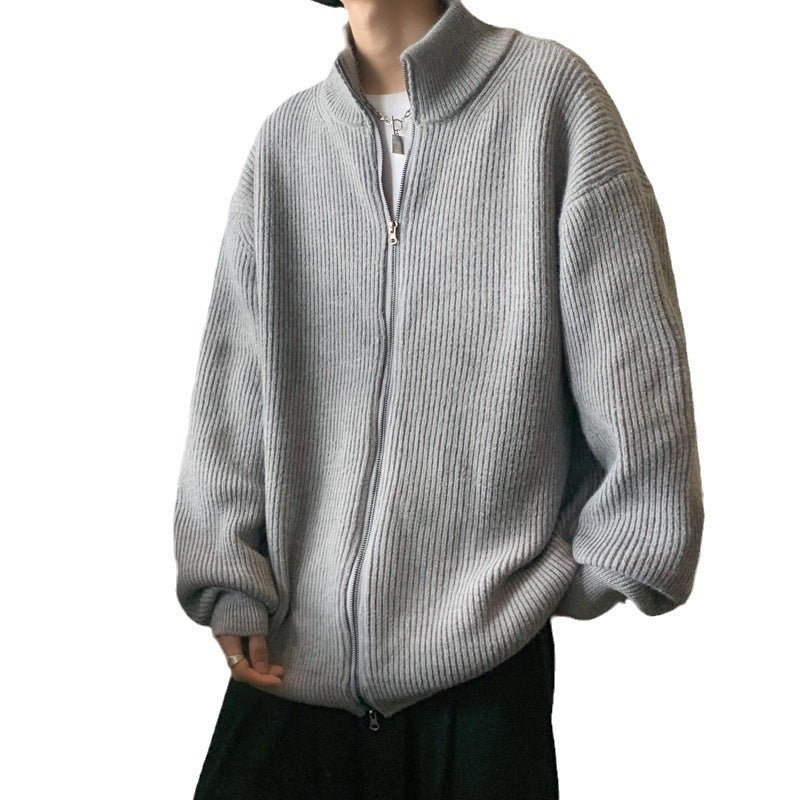 Men's Retro Knitted Shirt Japanese-Style High-Grade Loose Fit.> Free Shipping