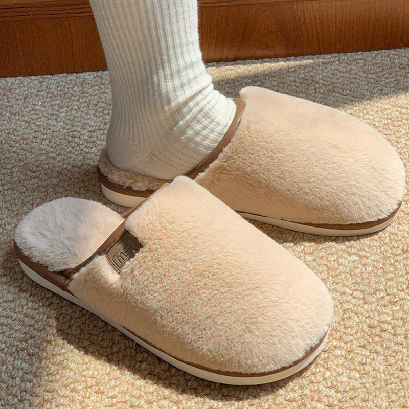 Winter Plush Non-Slip House Slippers for Women & Men