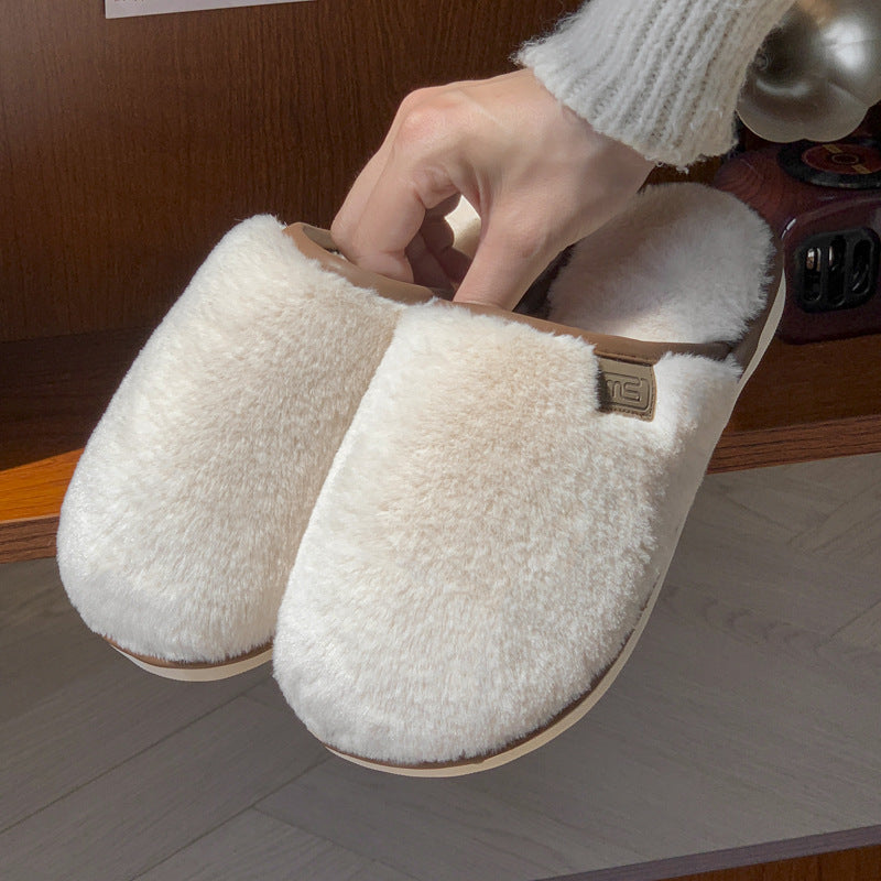 Winter Plush Non-Slip House Slippers for Women & Men