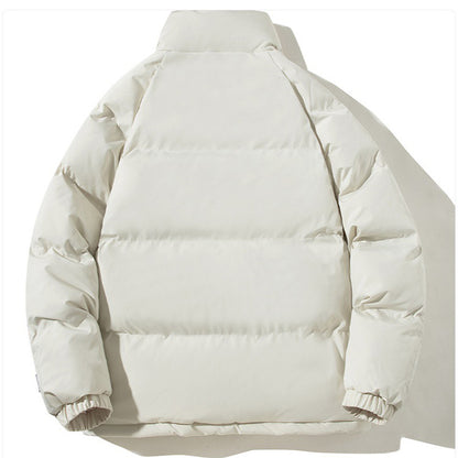 Couples' Plush Winter Jacket – Stand-Up Collar, Warm and Fashionable with Pockets"