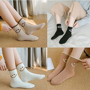 Style 45- Kawaii Long Socks for Women – Cute & Creative Cotton Fashion Collection"