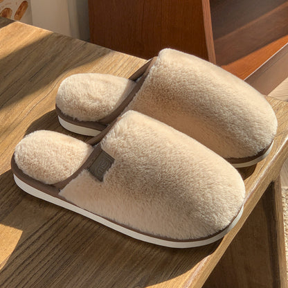 Winter Plush Non-Slip House Slippers for Women & Men