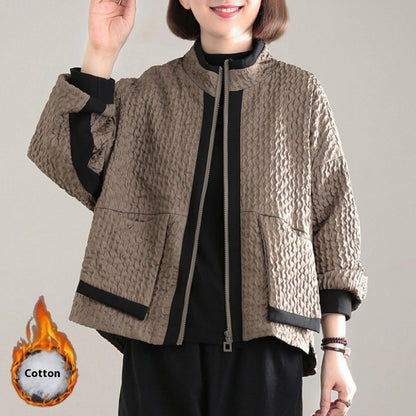 Modern Women's Chic Cotton Dress with Coat>Free Shipping